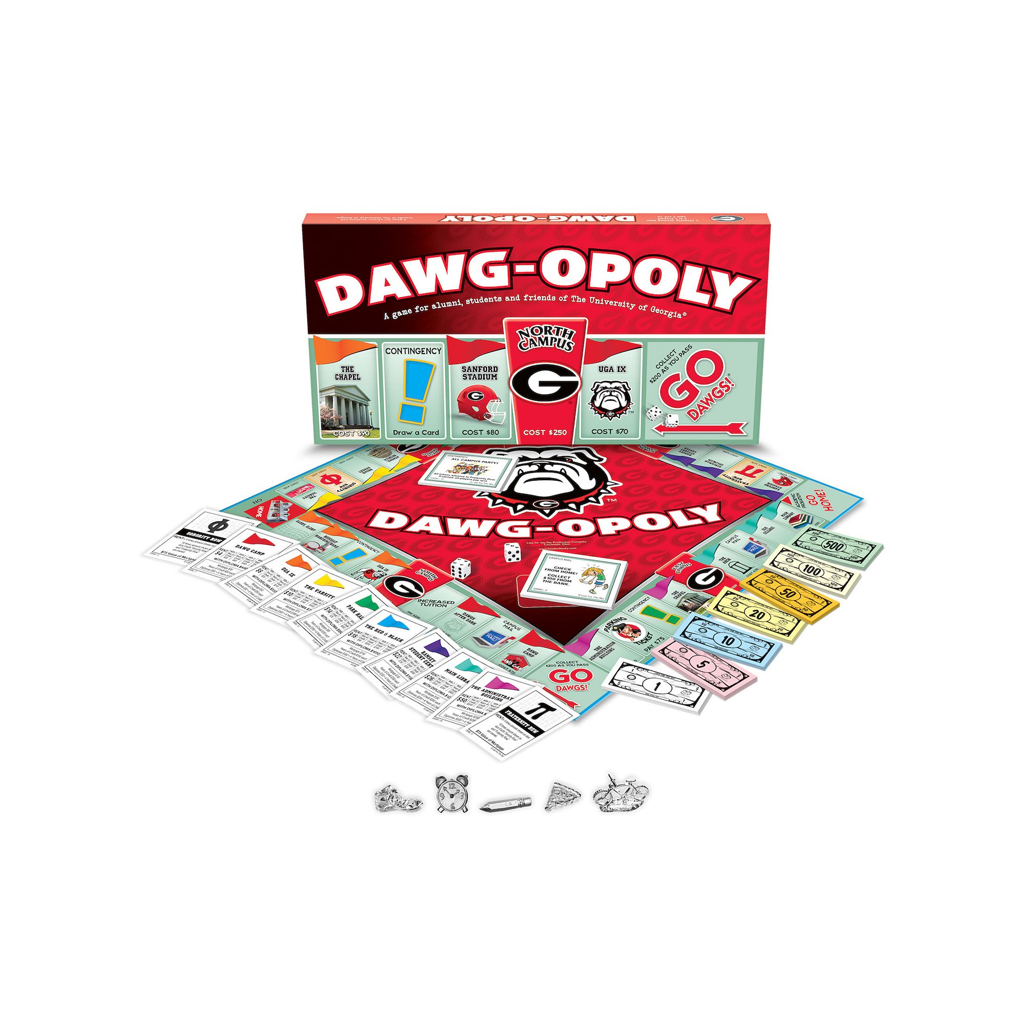 Late For The Sky University of Georgia Dawg-Opoly Board Game, Multi