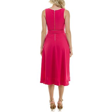 Women's Taylor High-Low Belted Midi Dress