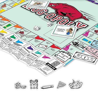Late for the Sky University of Arkansas Hog-Opoly Board Game