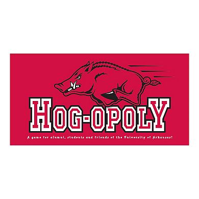 Late for the Sky University of Arkansas Hog-Opoly Board Game
