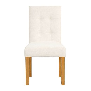 HomePop Tufted Back Dining Chair 2-Piece Set