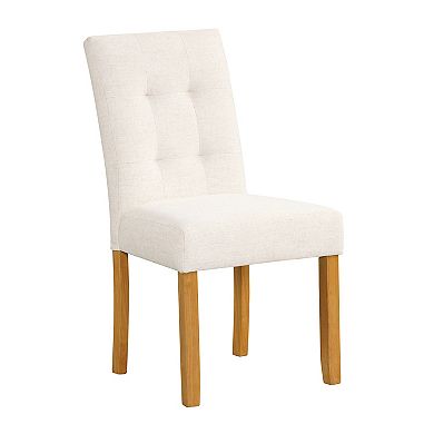 HomePop Tufted Back Dining Chair 2-Piece Set