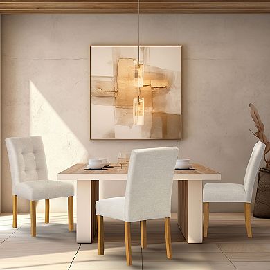 HomePop Tufted Back Dining Chair 2-Piece Set