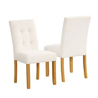 HomePop Tufted Back Dining Chair 2 pc Set