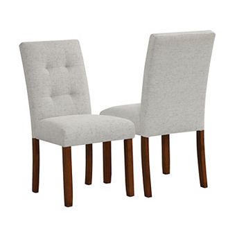 HomePop Tufted Back Dining Chair 2 pc Set