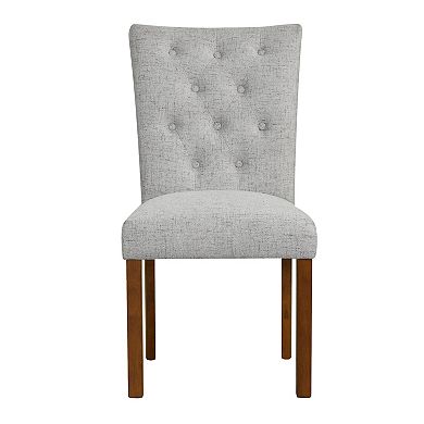 HomePop Tufted Back Parsons Dining Chair 2-Piece Set