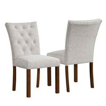 HomePop Tufted Back Parsons Dining Chair 2 pc Set