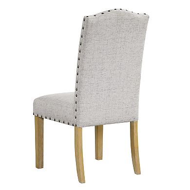 HomePop Curved Top Parson Dining Chair 2-Piece Set