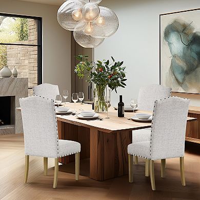 HomePop Curved Top Parson Dining Chair 2-Piece Set
