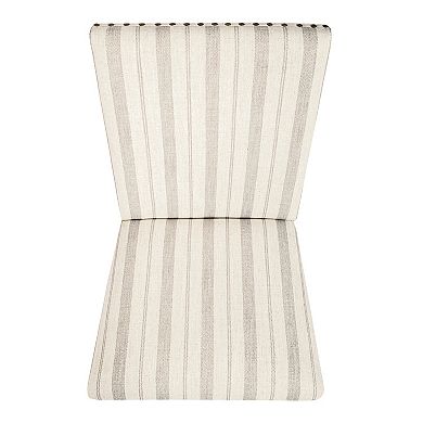 HomePop Upholstered Wood Apron Dining Chair 2-Piece Set