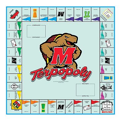 Late for the Sky University of Maryland Terp-Opoly Board Game