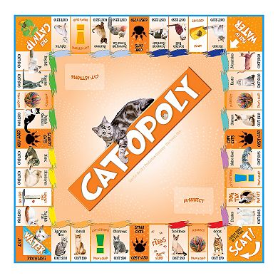 Late for the Sky Cat-Opoly Board Game