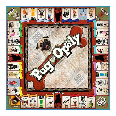 Late For The Sky Pug-Opoly Strategy Board Game