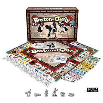 Late for the Sky Boston Terrier-Opoly Board Game