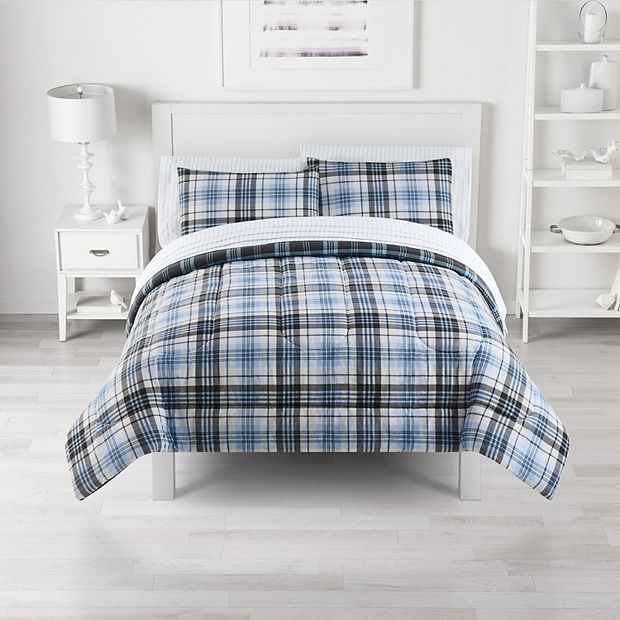 The Big One Microfiber Reversible Comforter Set with Sheets