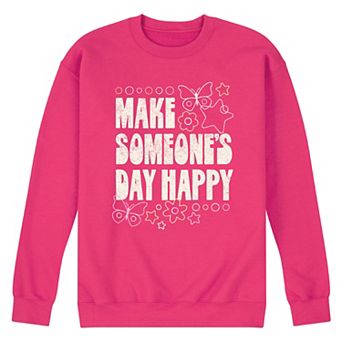Men's Make Someone's Day Happy Fleece Sweatshirt