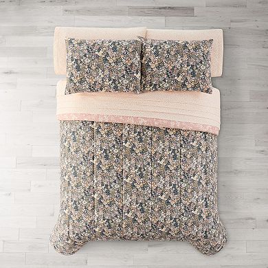 The Big One Blake Floral Reversible Comforter Set with Sheets