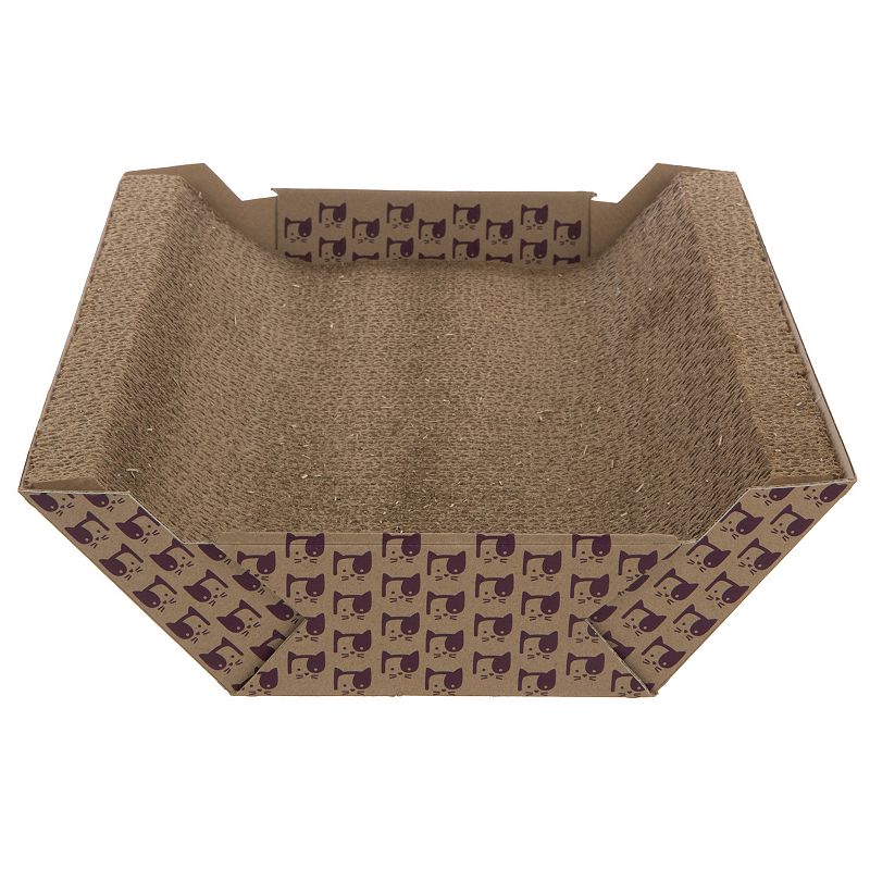 SmartyKat Super Scratcher Chaise  Catnip-Infused Corrugate Cat Scratcher & Lounge