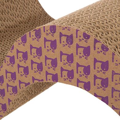 SmartyKat Super Scratcher+ Scroll Corrugate 3-in-1 Cat Scratcher, Hideout, and Lounge