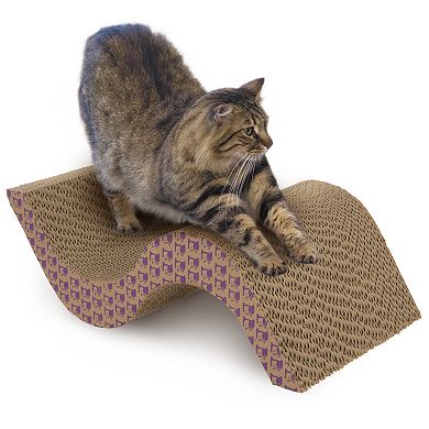 SmartyKat Super Scratcher+ Scroll Corrugate 3-in-1 Cat Scratcher, Hideout, and Lounge