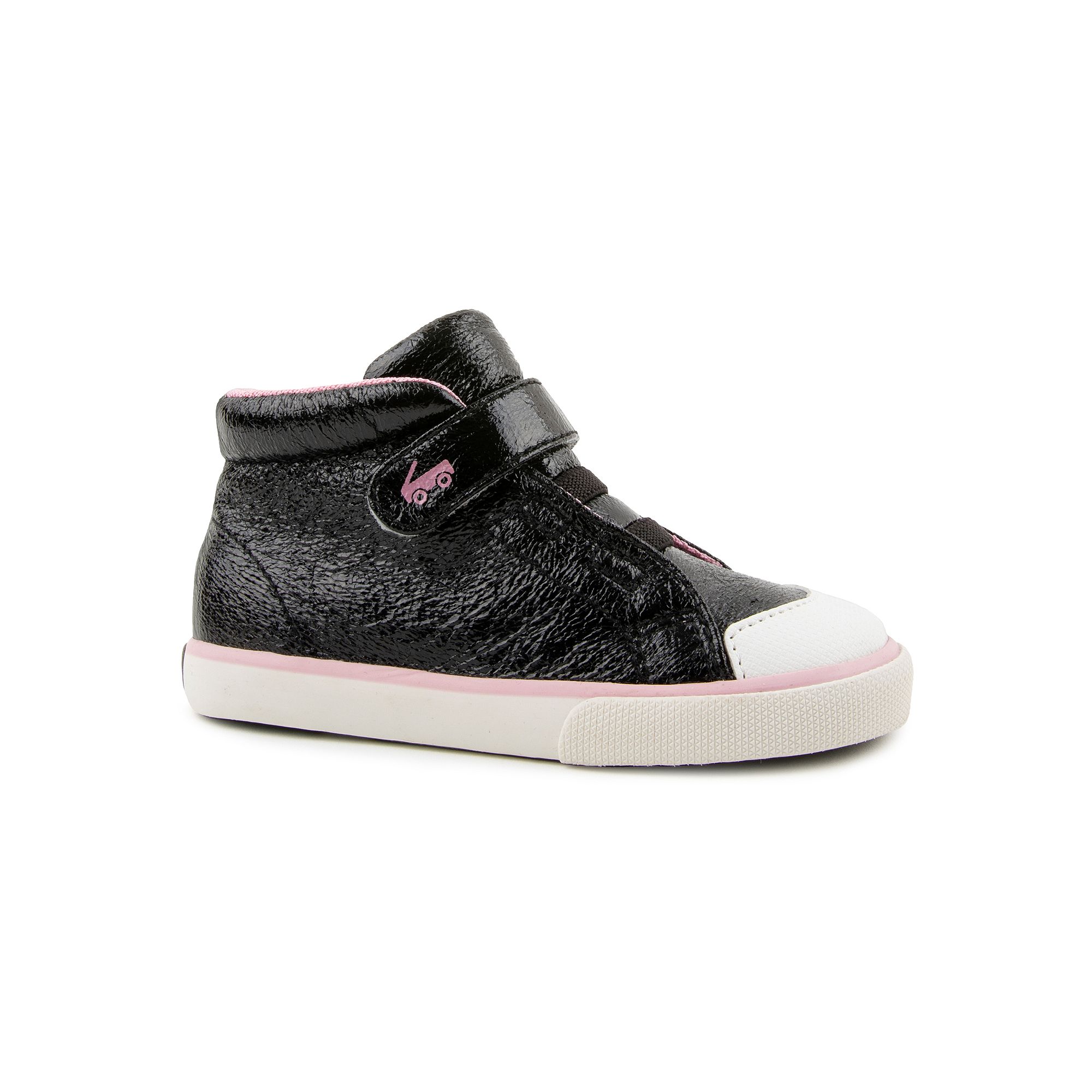 See Kai Run Drew Toddler Sneakers, Toddler Girls, Size: 4 T, Black Grey
