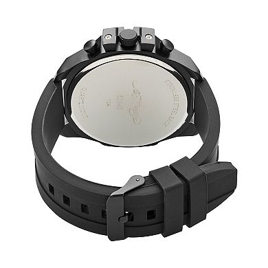 Ed Hardy Men's Matte Black Silicone Strap Watch