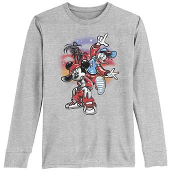 Disney's Mickey Mouse And Donald Airbrush Paint Boys 8-20 Graphic Tee