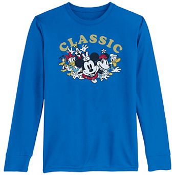 Disney's Mickey Mouse & Friends Boys 8-20 Retro Long Sleeve Graphic Tee