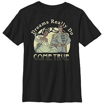 Disney's The Princess And The Frog Dreams Really Do Come True Boys Husky Graphic Tee