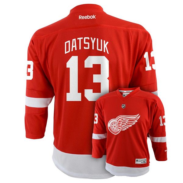 ONE OF A KIND-PAVEL DATSYUK SIGNED GAME USED DETROIT RED WING'S  SOFTBALL JERSEY