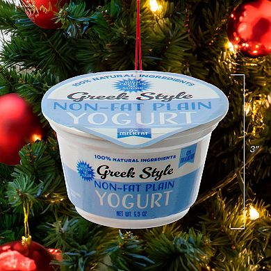 Kurt Adler Non-Fat Plain Yogurt Christmas Ornament