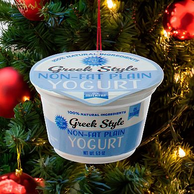 Kurt Adler Non-Fat Plain Yogurt Christmas Ornament