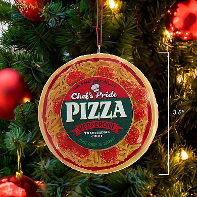 Kurt Adler Pepperoni Pizza Christmas Ornament