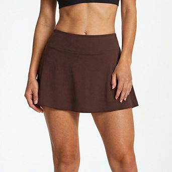 Women's High Waisted Mini Swim Skirt With Shorts