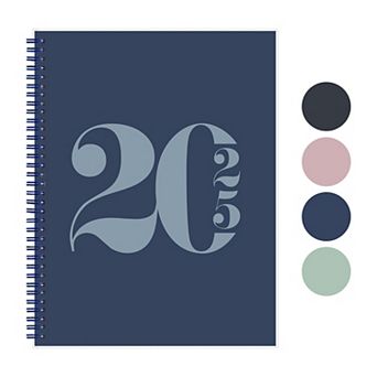 Rileys 2025 Annual Weekly Planner - Typographic Weekly & Monthly Agenda Planner, Flexible Cover