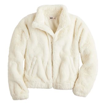 Girls 6-20 SO® Faux Fur Jacket in Regular & Plus Size