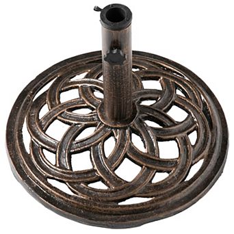Outdoor Patio Cast Iron Umbrella Base Holder Stand