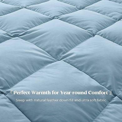 Unikome Whisper-light Luxury All Season Goose Down & Feather Comforter