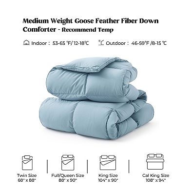 Unikome Whisper-light Luxury All Season Goose Down & Feather Comforter