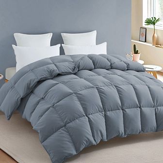 Unikome Ultra Fluffy Goose Down Duvet Insert, All Season Goose Feather Comforter