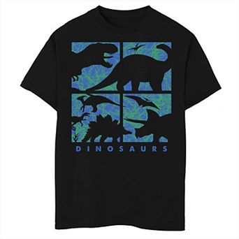 Boys 6-20 Dinosaurs Silhouettes Crewneck Graphic Tee