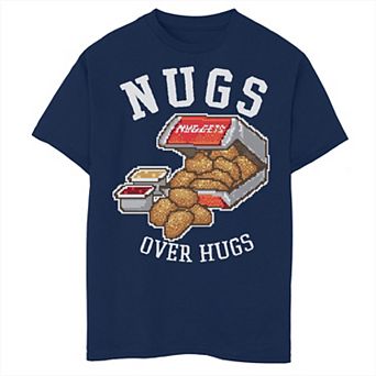 Boys 8-20 Nugs Over Hugs Chicken Nugget Crewneck Graphic Tee