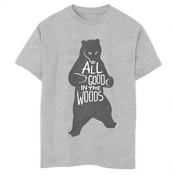 Boys 6-20 All Good In The Woods Bear Crewneck Graphic Tee