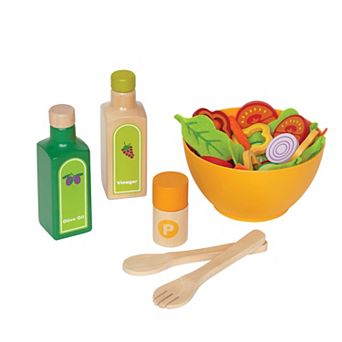 Hape Kitchen 36 pc Wooden Garden Salad Playset