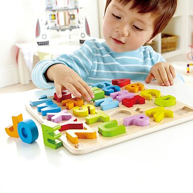 Hape Wooden Alphabet Educational Learning Puzzle