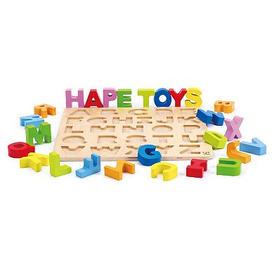 Hape Wooden Alphabet Educational Learning Puzzle