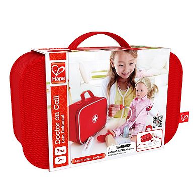 Hape 7-Piece Doctor on Call Wooden Accessories Playset