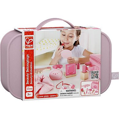 Hape 11-Piece Beauty Belongings Wooden Cosmetics Playset