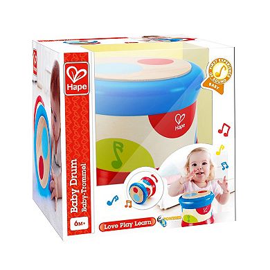 Hape Baby Drum Colorful Rolling Drum Musical Instrument Toy