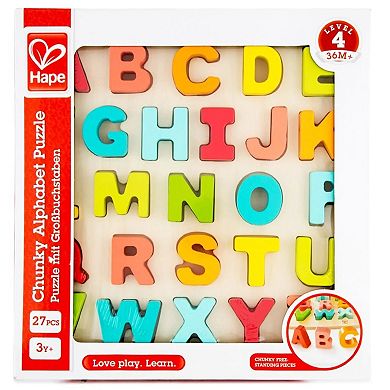 Hape Alphabet Block Puzzle 27-piece Set